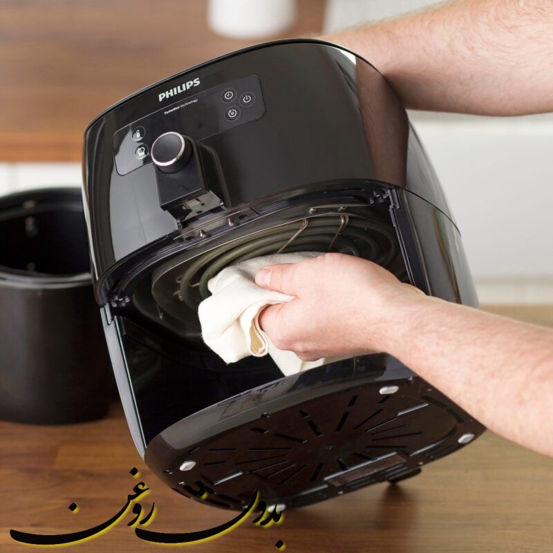 نحوه تمیز کردن سرخ کن بدون روغن